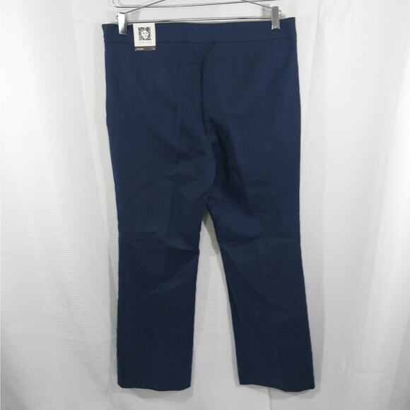NWT@$89! ANNE KLEIN! SWEET NAVY BLUE BUTTONED SAILOR STYLE TROUSERS! SZ 12 - Picture 6 of 11